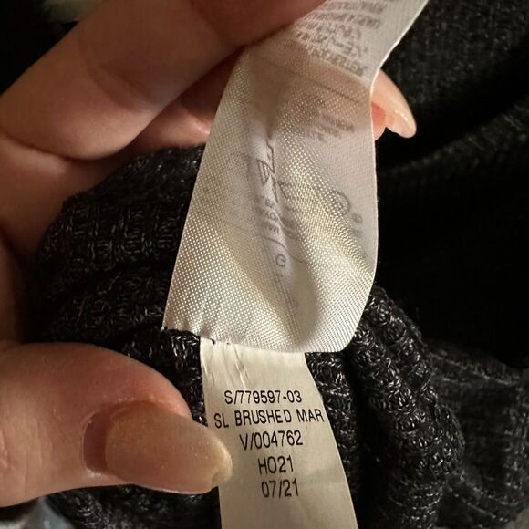 Banana Republic Ribbed Top Tank Size L Charcoal Gray - Picture 11 of 14